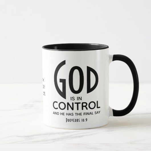 GOD IS IN CONTROLE INSPIREREND CHRISTELIJK MOK (Rechts)