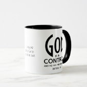 GOD IS IN CONTROLE INSPIREREND CHRISTELIJK MOK (Voorkant rechts)