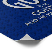 GOD IS IN CONTROLE INSPIREREND CHRISTELIJK POSTER (Hoek)