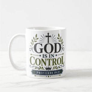 God Is In Controle Religieus Motiverende Quote Koffiemok