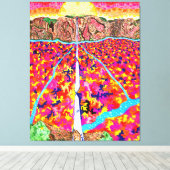 God is in de details #10 canvas afdruk (Insitu (Houten vloer))