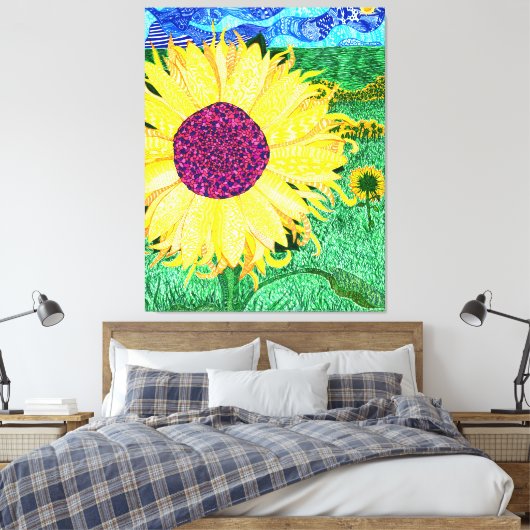 God is in de details #11 canvas afdruk (Insitu (Slaapkamer))