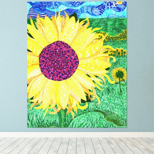 God is in de details #11 canvas afdruk (Insitu (Houten vloer))