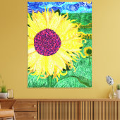 God is in de Details #11 Canvas Afdruk (Insitu (Woonkamer))