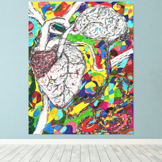 God is in de details #12 canvas afdruk (Insitu (Houten vloer))