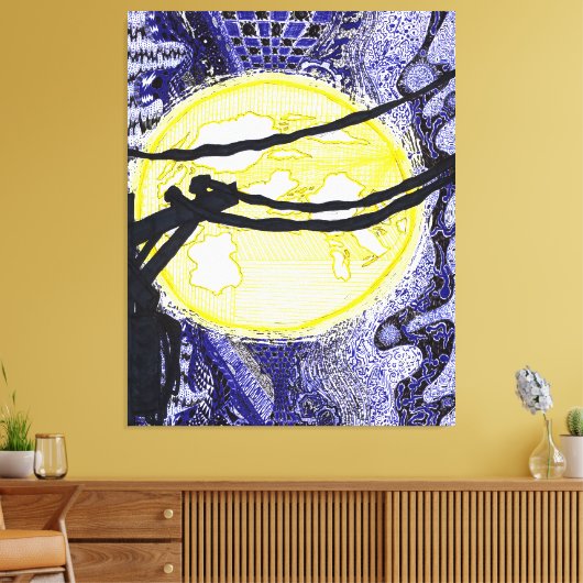 God is in de details #13 canvas afdruk (Insitu (Woonkamer))