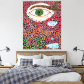 God is in de details #15 canvas afdruk (Insitu (Slaapkamer))