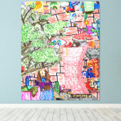 God is in de details #16 canvas afdruk (Insitu (Houten vloer))