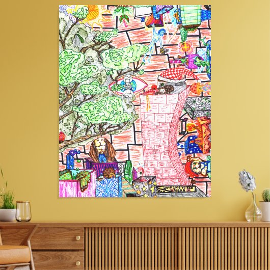 God is in de details #16 canvas afdruk (Insitu (Woonkamer))