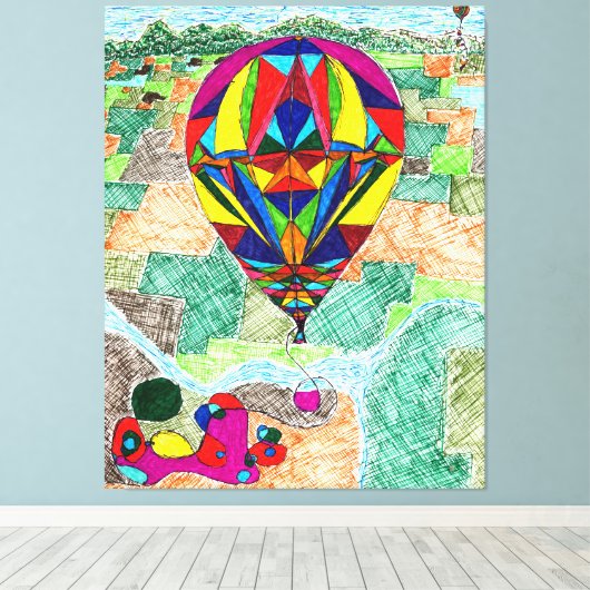 God is in de details #17 canvas afdruk (Insitu (Houten vloer))