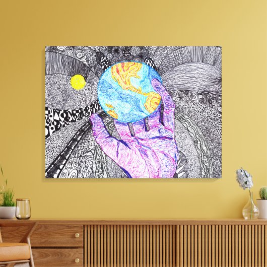 God is in de details #18 canvas afdruk (Insitu (Woonkamer))