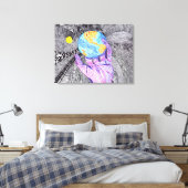 God is in de details #18 canvas afdruk (Insitu (Slaapkamer))