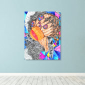 God is in de details #19 canvas afdruk (Insitu (Houten vloer))