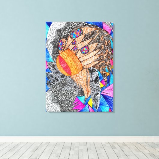 God is in de details #19 canvas afdruk (Insitu (Houten vloer))