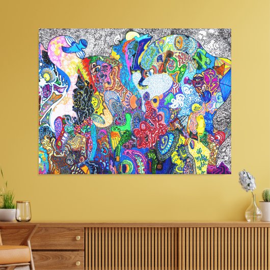 God is in de details #20 canvas afdruk (Insitu (Woonkamer))