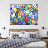 God is in de details #20 canvas afdruk (Insitu (Slaapkamer))