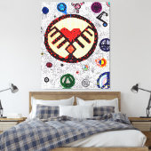 God is in de details #2 canvas afdruk (Insitu (Slaapkamer))