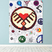 God is in de details #2 canvas afdruk (Insitu (Houten vloer))