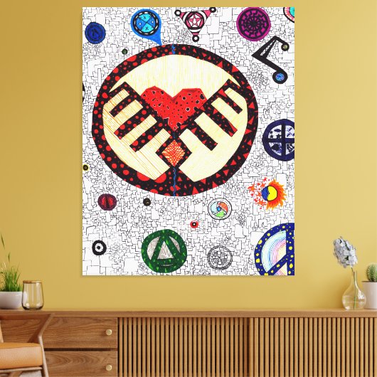 God is in de details #2 canvas afdruk (Insitu (Woonkamer))