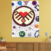 God is in de Details #2 Canvas Afdruk (Insitu (Woonkamer))