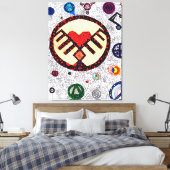 God is in de Details #2 Canvas Afdruk (Insitu (Slaapkamer))