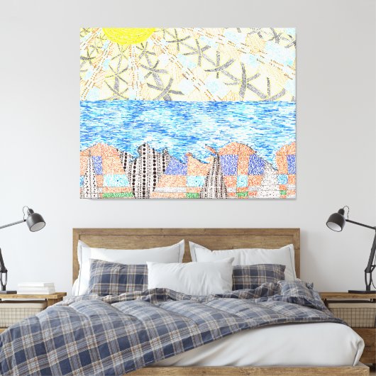 God is in de details #4 canvas afdruk (Insitu (Slaapkamer))