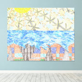 God is in de details #4 canvas afdruk (Insitu (Houten vloer))