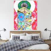 God is in de details #5 canvas afdruk (Insitu (Slaapkamer))