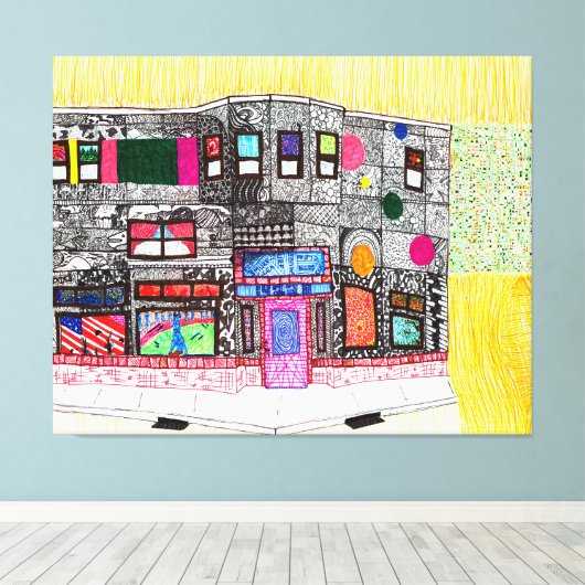 God is in de details #7 canvas afdruk (Insitu (Houten vloer))