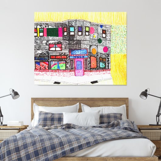 God is in de details #7 canvas afdruk (Insitu (Slaapkamer))