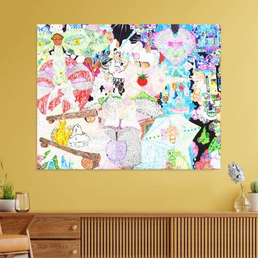 God is in de details #8 canvas afdruk (Insitu (Woonkamer))