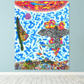 God is in de details #9 canvas afdruk (Insitu (Houten vloer))