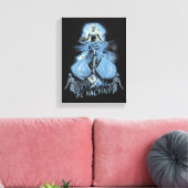 God is in de machine - Techno-Dystopian Design Canvas Afdruk (Insitu (Woonkamer))