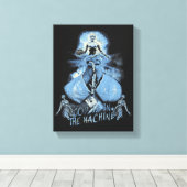 God is in de machine - Techno-Dystopian Design Canvas Afdruk (Insitu (Houten vloer))