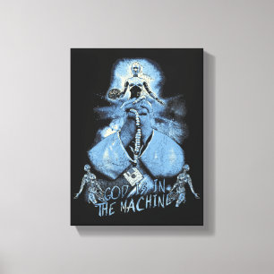 God is in de machine - Techno-Dystopian Design Canvas Afdruk