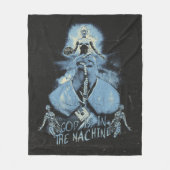 God is in de machine - Techno-Dystopian Design Fleece Deken (Voorkant)