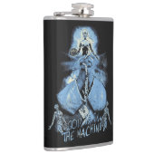 God is in de machine - Techno-Dystopian Design Heupfles (Rechts)