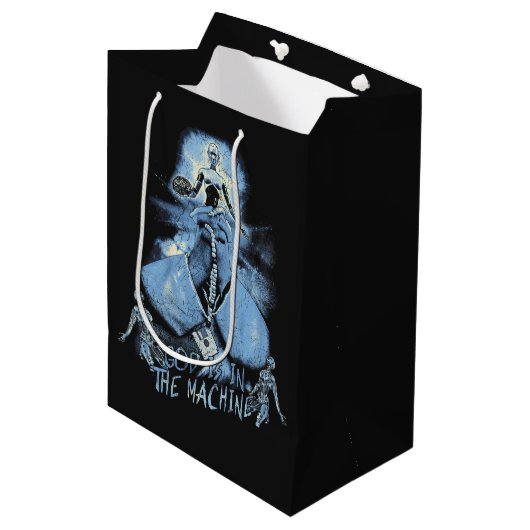 God is in de machine - Techno-Dystopian Design Medium Cadeauzakje (Voorkant Gekanteld)