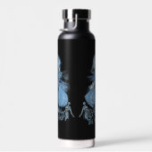 God is in de machine - Techno-Dystopian Design Waterfles (Rechts)