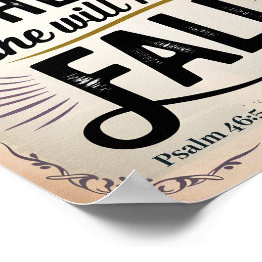 God is in haar -  Christelijke muurkunst Poster (Hoek)