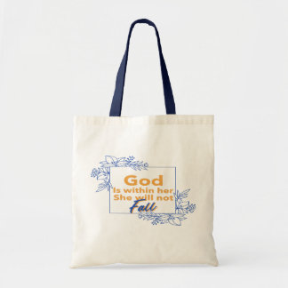 God is in haar dat ze niet zal herfsten tote bag