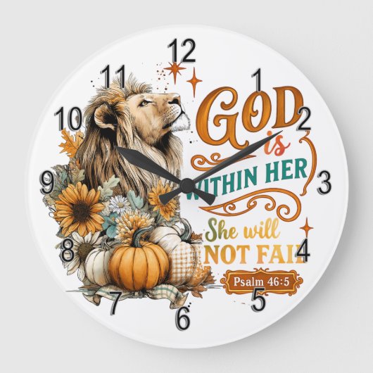 God is in haar... grote klok (Voorkant)