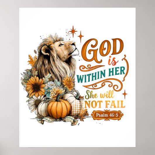 God is in haar... poster (Voorkant)