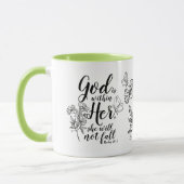 God is in haar Psalm 46:5 Bijbelvers geschenk Mok (Links)