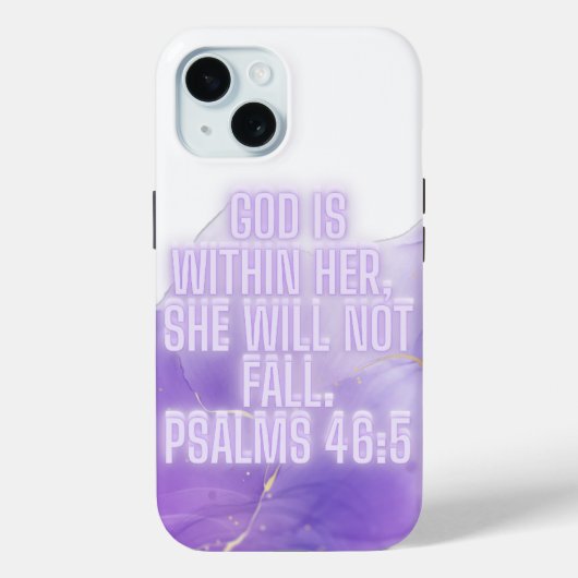 God is in haar – Psalm 46:5 | Christelijk Case-Mate iPhone Case (Achterkant)