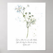 God is in haar, Psalm 46:5 Christelijk poster (Voorkant)