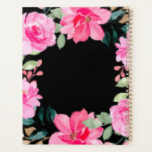 God is in haar - Psalm 46:5 Roze Bloem Planner (Achterkant)