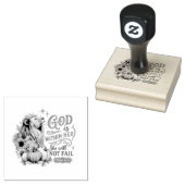 God is in haar... rubberstempel (Gestempeld)