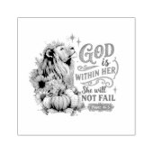 God is in haar... rubberstempel (Afrduk)