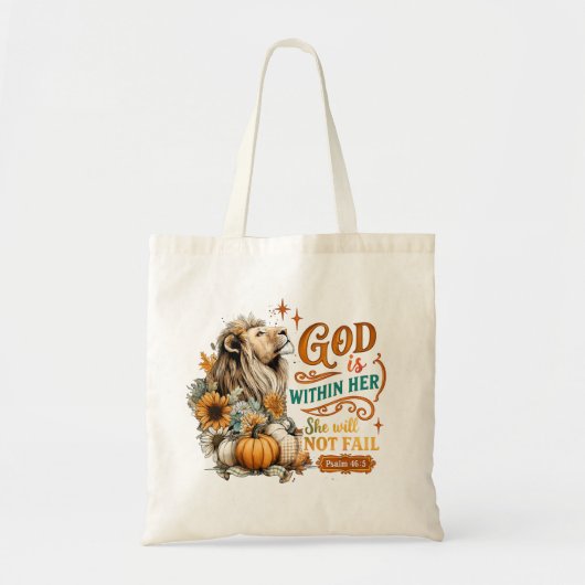 God is in haar... tote bag (Voorkant)